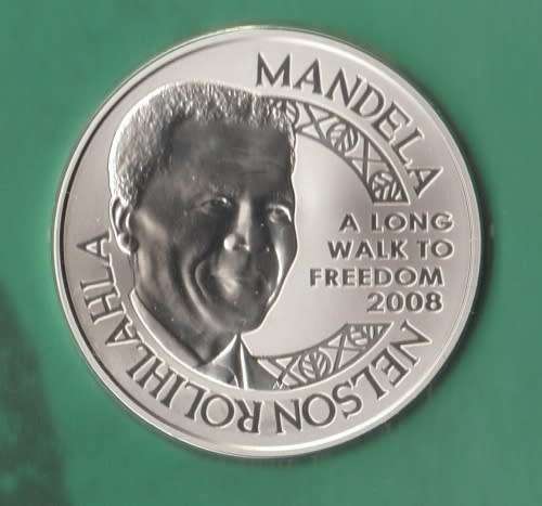MANDELA ROBBEN ISLAND .925 1 OUNCE SILVER MEDALLION IN FOLDER