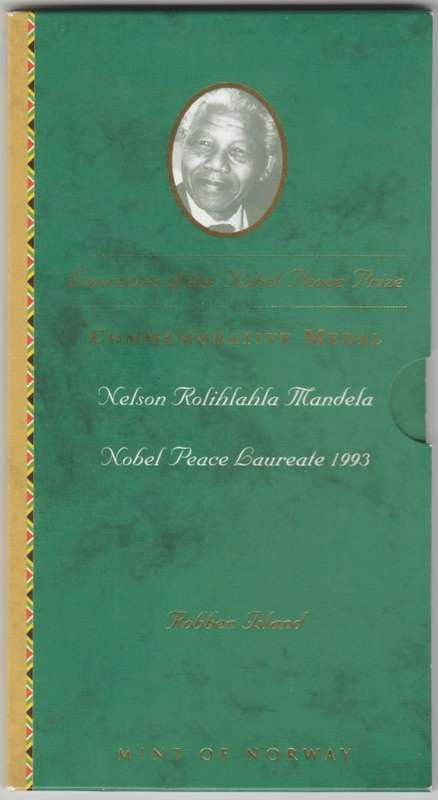 MANDELA ROBBEN ISLAND .925 1 OUNCE SILVER MEDALLION IN FOLDER