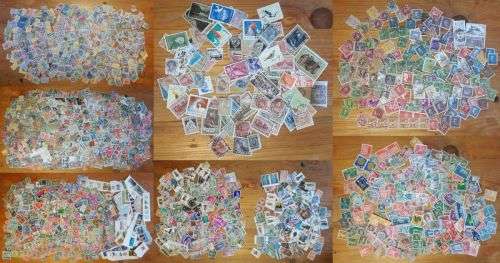 HUGE EUROPEAN STAMP LOT +/- 2000 STAMPS ! incl GERMANY, FRANCE, SWEDEN, SWITZERLAND etc -LOOK