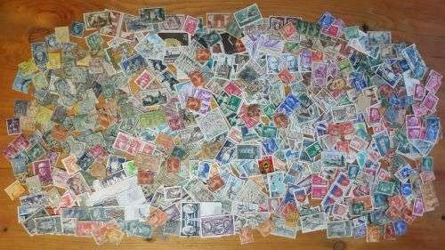 HUGE EUROPEAN STAMP LOT +/- 2000 STAMPS ! incl GERMANY, FRANCE, SWEDEN, SWITZERLAND etc -LOOK