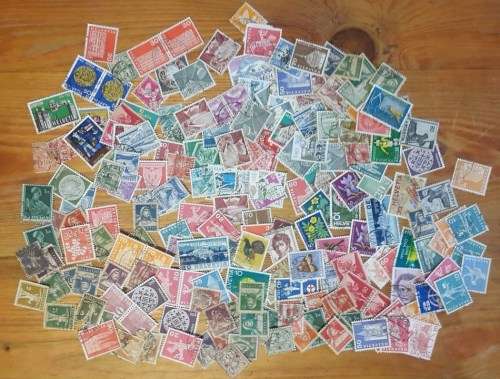 HUGE EUROPEAN STAMP LOT +/- 2000 STAMPS ! incl GERMANY, FRANCE, SWEDEN, SWITZERLAND etc -LOOK