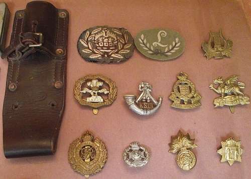 World War OneandTwo South Africa,SADF,Rhodesia,British Military Cap Badges,Collars and Shoulders