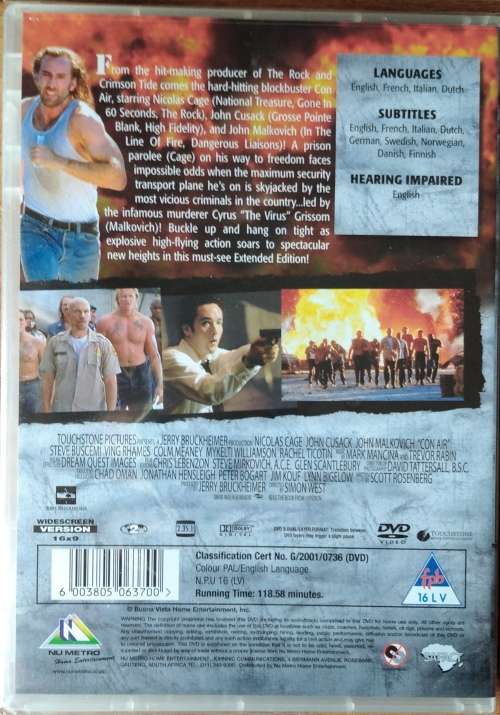 Con Air DVD