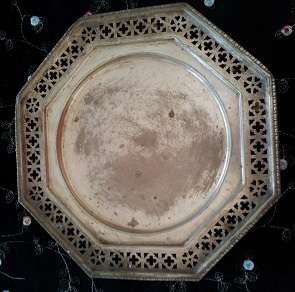 CIRCA 1959!  OLD SILVER PLATED PLATE / TRAY
