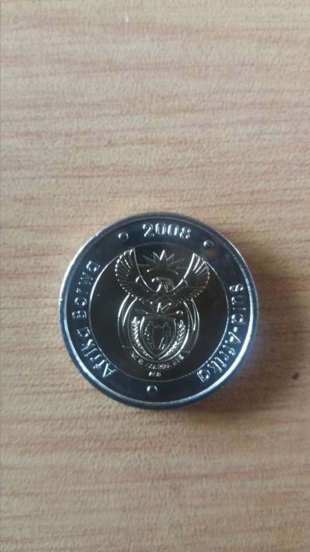 *** UNC 2008 90th Birthday Madiba R5 Coins. 5 Available  ***