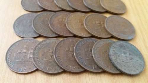 ** 29X Union Of South Africa One Pennys. Bid Per Coin To Take All 29. **