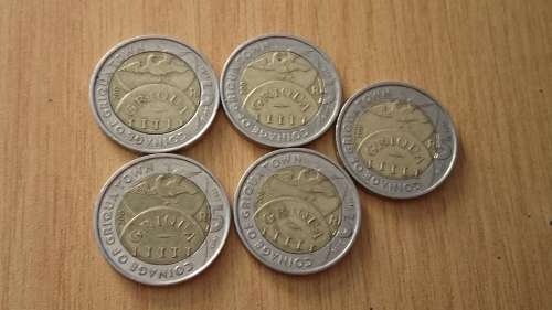 2015 Circulated Griqua R5 Coins. Bid per coin to take all
