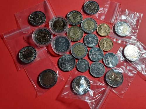 Awesome HUGE Lot Of Commemorative Coins. Various UNC Coins Included