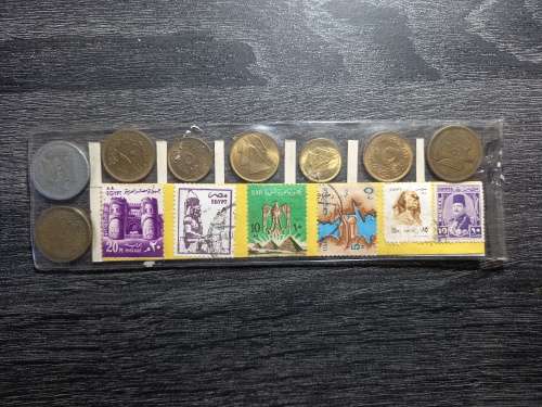 Welcome To Egypt Coin And Stamp Set