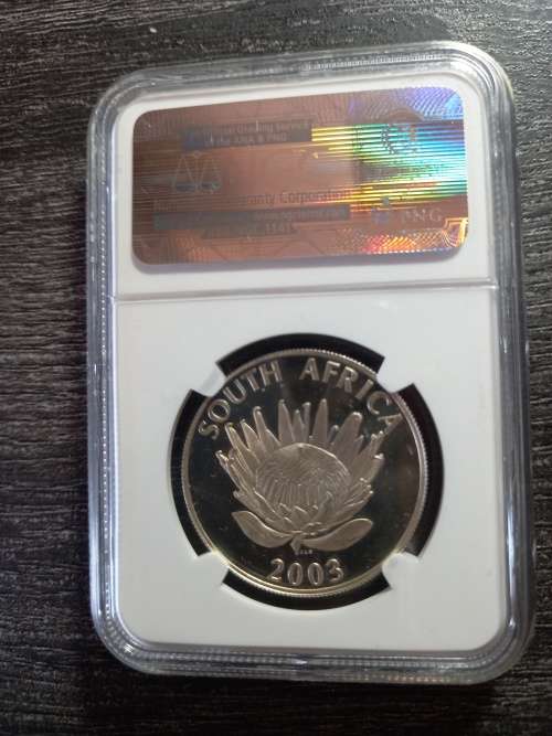 RARE 2003 Silver Cricket R1 - Mintage Only 1250. Book Value R3000