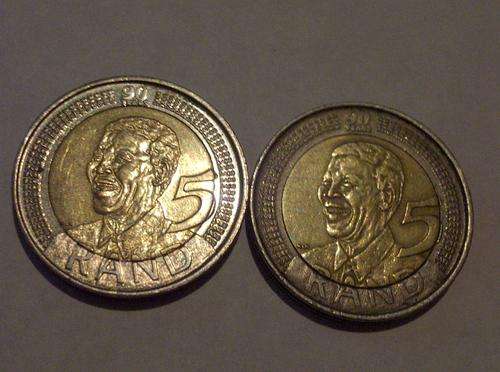 2x 2008 Mandela R5 Coins