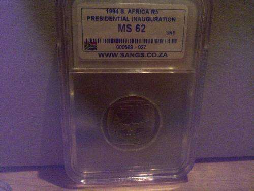 Mint State MS62 Presidential Inauguration R5. SANGS Graded.