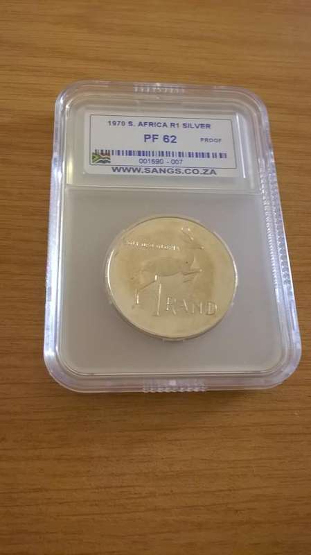 AMAZING SANGS GRADED 1970 PROOF 62 SILVER R1