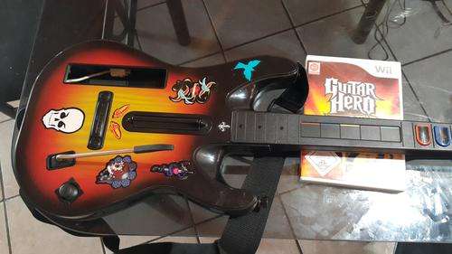 Crazy R1 - Guitar Hero Guitar + Brand New Sealed Guitar Hero World Tour game for Wii