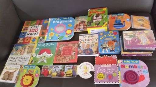 I am selling an Awesome bundle of childrens books, dvds and a CD.