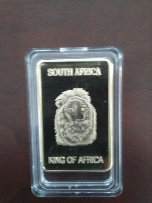 South Africa Gold Clad Krugerrand bar