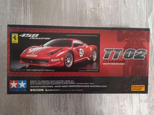 TAMIYA  TT-02 CHASSIS SHAFT DRVEN 4WD REMOTE CONTROL CAR