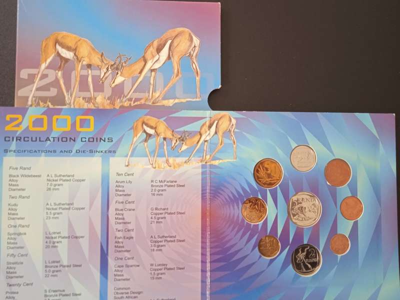 2000 coin set and Millennium Madallion