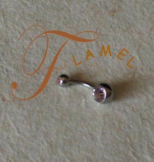 SURGICAL STEEL BELLY RING (PURPLE)