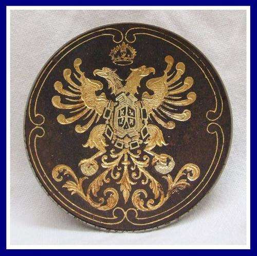 Polish Trinket Dish with Gold Eagle Emblem