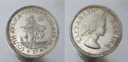 South Africa 1956 - 1 Shilling - FREE SHIPPING