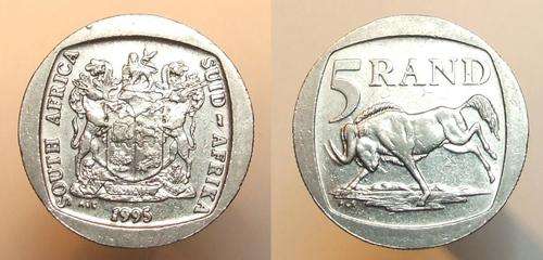 South Africa - 1995 - R5 - FREE SHIPPING