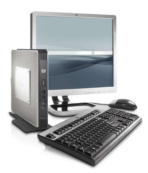 HP T5700 THIN CLIENT AMD 1GHZ, 1GB MEMORY, 2GB FLASH DRIVE, XP EMBEDDED + 17" LCD-COMPLETE R1200ea
