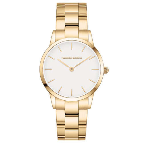 Hannah Martin Elegant Golden Stainless steel Womans Watch