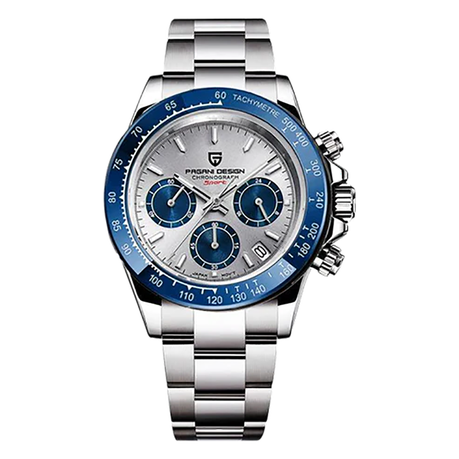 Pagani Design Formal Mens Watch With Elegant Blue and Silver Dial