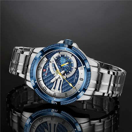 2ND HAND Naviforce Winning Shot Sliver & Blue Watch for Men(USED)