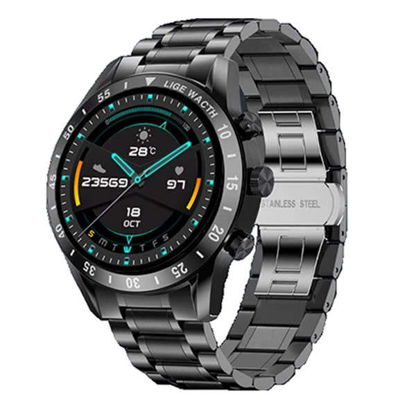 LIGE Men`s Smart Watch Black Edition