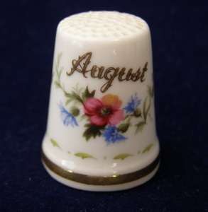 Royal Albert Flowers of the Month THIMBLE - August