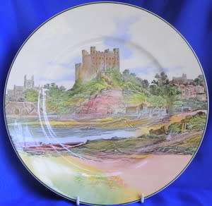 ROYAL DOULTON Painted Plate - Castle
