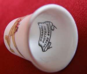 Pyramid Pottery THIMBLE - Museum Of Army Transport, Beverley