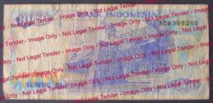 BANKNOTE - Indonesia 1000 Rupiah - ACM Sequence
