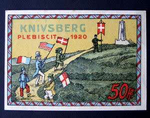 German NOTGELD - 50pf. Knivsberg Plebiscit 1920