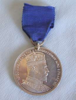 Silver MEDALLION - Coronation of King Edward VII 1902