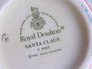 Two Royal Doulton MINIATURE CHARACTER JUGS - Santa Claus (Style 5: Wreath) & Mrs. Claus **R3900**