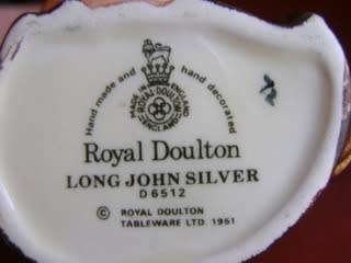 Three Royal Doulton MINIATURE CHARACTER JUGS - The Poacher, Long John Silver & Falstaff