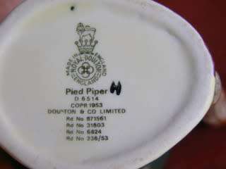 Royal Doulton MINIATURE CHARACTER JUG - Pied Piper