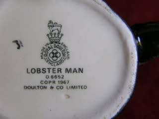 Royal Doulton MINIATURE CHARACTER JUG - Lobster Man