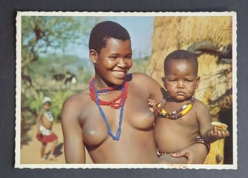 Arthur English South African POSTCARD - Zulu Mother and Child