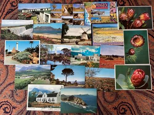 19 Assorted South African POSTCARDS