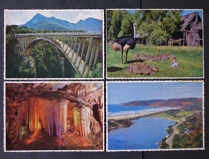 Four Arthur English South African POSTCARDS