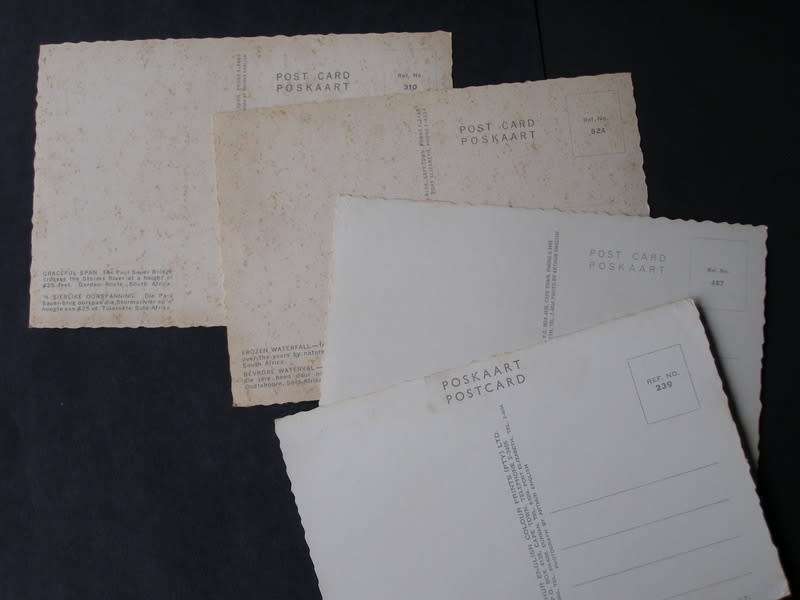 Four Arthur English South African POSTCARDS