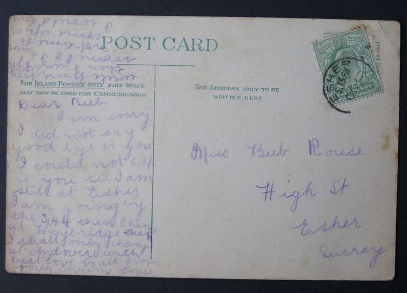 Antique British POSTCARD - Tiffins` Girls` School, Kingston (reign of Edward VII)