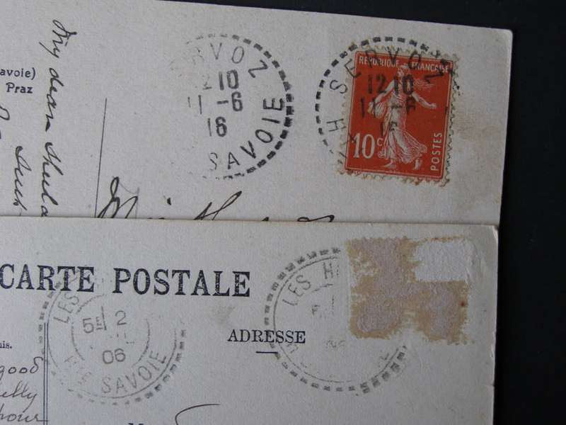 2 Vintage Swiss POSTCARDS - Mountain Scenes 1906/1916