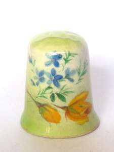 Floral Ironstone THIMBLE
