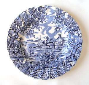 MYOTT The Hunter Blue and White Plate