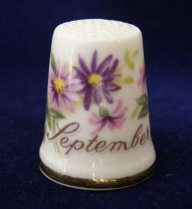 Royal Albert Flowers of the Month THIMBLE (Set 2) - September